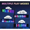 Clear Advertising Flexible USB LED Sign with Programmable Text Patterns and Animations etc