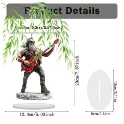 Fiberglass/Acrylic Rockstar 2D guitarist