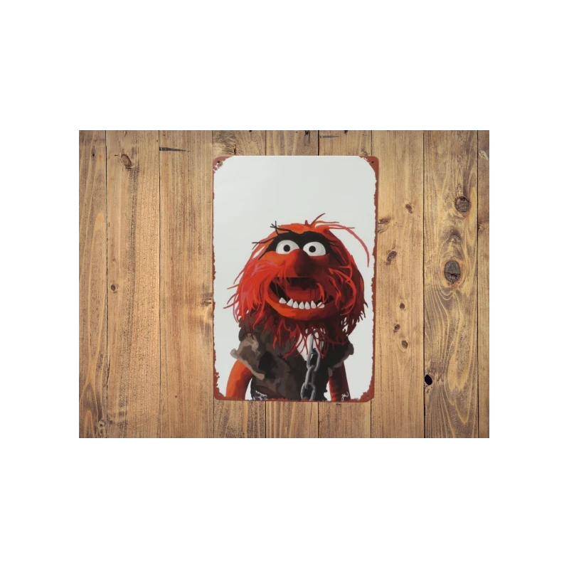 Wall Sign Metal Wall Sign ANIMAL - "Muppets" - Mancave - Wall Decoration -