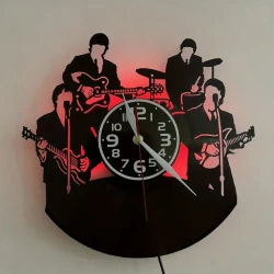 LP clock LED / vinyl wall clock ELVIS BEATLES