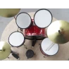 Kit de batterie EXCLUSIF Slingerland RED Glitter Noramaal 50 joar - Modèle très détaillé -Modèle LUXE -