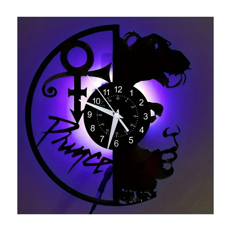 LP CLOCK VINYL WALL CLOCK PRINCE (LED remote)