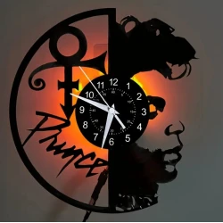 LP CLOCK VINYL WALL CLOCK PRINCE (LED remote)