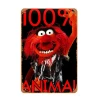 Wall Sign Metal Wall Sign "ANIMAL 'Let's Rock' - Muppets" - Mancave - Wall Decoration -