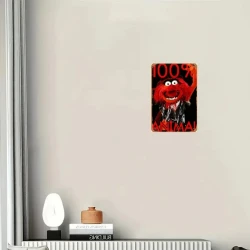 Wandschild Metallwandschild "ANIMAL 'Let's Rock' - Muppets" - Mancave - Wanddekoration -