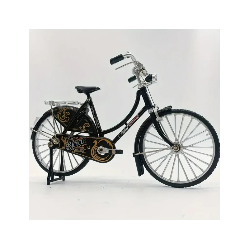 Miniatuur fiets met echt werkende trappers