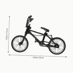 Miniatuur fiets met echt werkende trappers