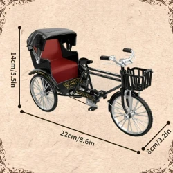 Miniatur-Fahrrad mit echten funktionierenden Pedalen
