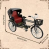 Miniatur-Fahrrad mit echten funktionierenden Pedalen