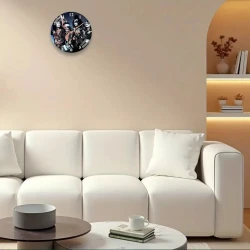 Uhr (digital) mit Glasplattenaufdruck KISS "Army"