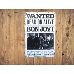 Wandschild Bon Jovi „Dead...