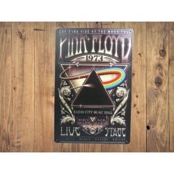 Wandbord PINK FLOYD 1973 Vintage Retro - Mancave - Wand Decoratie - Reclame Bord - Metalen bord