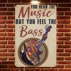 Metal wall sign "You hear...