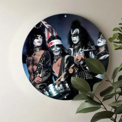 Metalen wandbord KISS 'army' classic (rond)