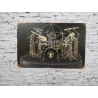 Wandbord Metalen Wandbord "RUSH - Neil Peart drumstel" - Mancave - Wand Decoratie - Metalen bord