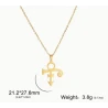 Halskette mit PRINCE-Anhänger (Symbol der Liebe) an Kette (Goldfarbe)