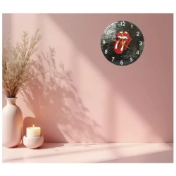 Uhr (digital) mit Glasplattenaufdruck THE ROLLING STONES