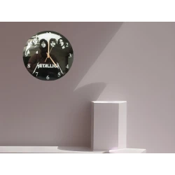 Uhr (digital) mit Glasplattenaufdruck METALLICA