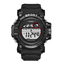 New World LCD Display Digital Military Watch SYNOKE WORLD LED horloge