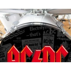 EXCLUSIEF drumstel Tama White  ACDC  Zeer gedetailleerd model -LUXE model -