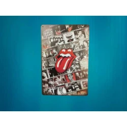 Wandbord ROLLING STONES '60 rolling years' Vintage Retro - Mancave - Wand Decoratie - Reclame Bord - Metalen bord