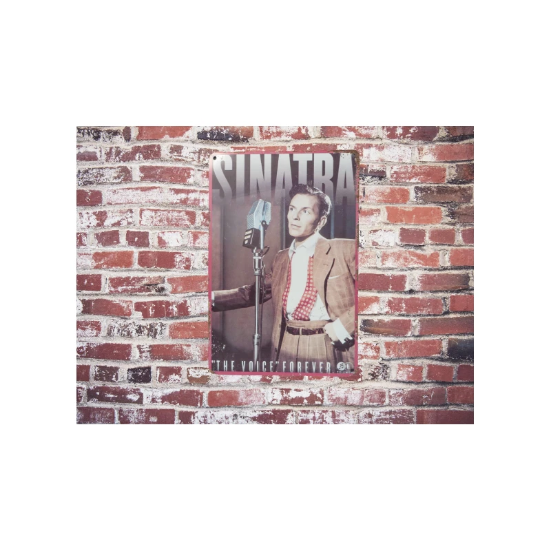 Wandteller Frank Sinatra „The Voice Forever“