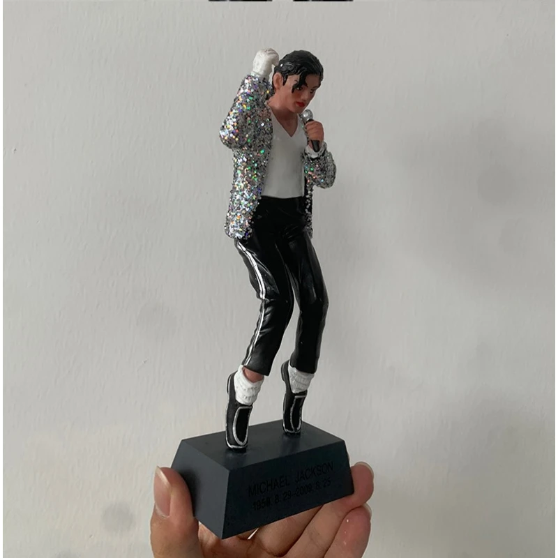 Rock action figure Michael Jackson (resin cast) with weighted base