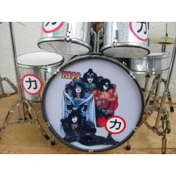 Rock-Actionfigur Eric Carr – KISS – mit EINZIGARTIGEM Schlagzeug (der Fuchs) McFarlane SELTEN!