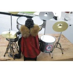 Rock-Actionfigur Eric Carr – KISS – mit EINZIGARTIGEM Schlagzeug (der Fuchs) McFarlane SELTEN!