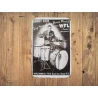 Enseigne murale BUDDY RICH "WFL drums 1958" - Vintage Rétro - Mancave - Décoration Murale - Enseigne en métal