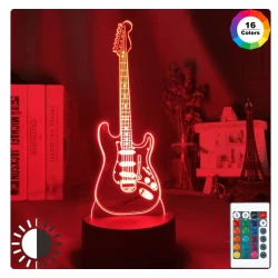 Miniatur-ROCK-LED-Gitarre...