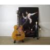 SET: Rock Action figure Elvis Presley, metal wall plate and Guitar GIBSON SJ-200 Elvis