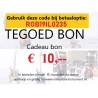 Tegoedbon / cadeaubon / verjaardagsgeschenk (VERZENDKOSTEN WORDEN DIRECT TERUGBETAALD!)