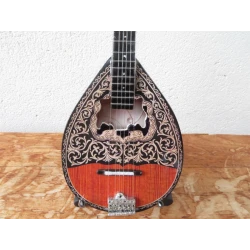 Miniatur handgefertigte 6-saitige griechische Bouzouki