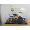 Plexiglass bell jar / display case for miniature drumset, among others