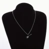 Necklace with guitar (Fender Stratocaster) pendant black