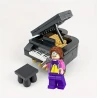 Lego ROCK figure Elton John & grand piano