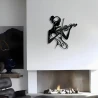 Metal Wall Sign Girl Playing Violin (Metal Wall Art)